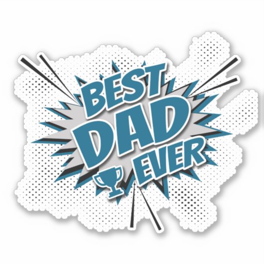 最高のパパ シール (正面)