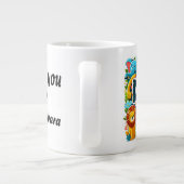 最高のパパ ジャンボコーヒーマグカップ (裏面)