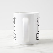 最高のパパ ジャンボコーヒーマグカップ (裏面)