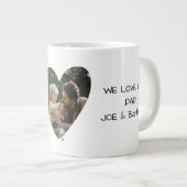 最高のパパ ジャンボコーヒーマグカップ (正面右)