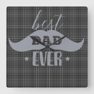 最高のパパ スクエア壁時計