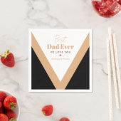 最高のパパ スタンダードカクテルナプキン (インサイチュ)