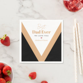 最高のパパ スタンダードカクテルナプキン