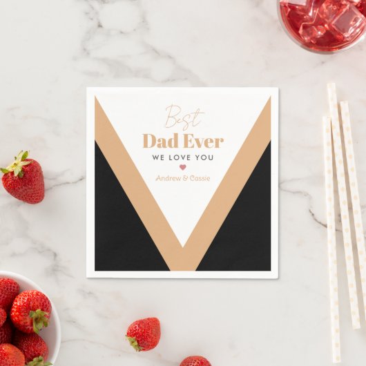 最高のパパ スタンダードカクテルナプキン (インサイチュ)