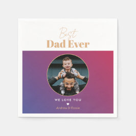 最高のパパ スタンダードカクテルナプキン