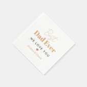 最高のパパ スタンダードカクテルナプキン (角)