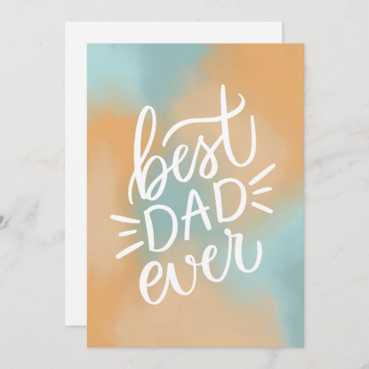 最高のパパ。タイポグラフィ台本ハッピーファーザーの日 (正面/裏面)