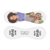 最高のパパ | タイポグラフィ2枚の写真コラージュ 野球ボール (パネル)