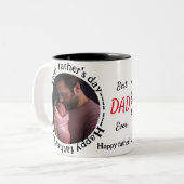 最高のパパ ツートーンマグカップ (正面左)