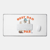 最高のパパ デスクマット (キーボード&マウス)