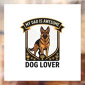 最高のパパ ドイツ牧羊犬 愛犬家 肉球_1 ウィンドウサイン (シート2)