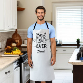 最高のパパ | ドードルパーソナライズされた父の日 エプロン