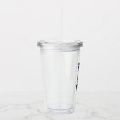 最高のパパ |ネイビモダンーブルー アクリルタンブラー (右)