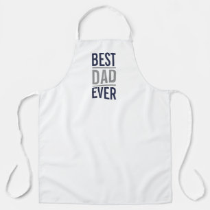 最高のパパ  ネイビモダンーブルー エプロン