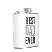 最高のパパ |ネイビモダンーブルー フラスク (右)