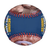 最高のパパ – ネービーブルー 野球ボール (裏面)