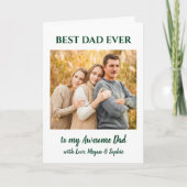 最高のパパ |ハッピーバースデーカード カード (正面)