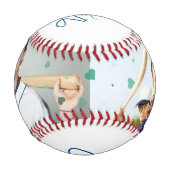 最高のパパ。ハンド書スタイル 野球ボール (裏面)