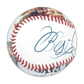 最高のパパ。ハンド書スタイル 野球ボール (正面左)