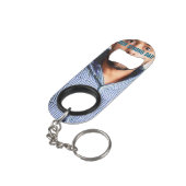 最高のパパ |パパおもしろい顔写真 キーホルダー栓抜き (裏面アングル)