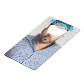 最高のパパ |パパおもしろい顔写真 クレジットカード栓抜き (正面アングル)