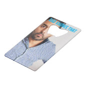 最高のパパ |パパおもしろい顔写真 クレジットカード栓抜き (裏面アングル)