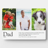 最高のパパ、パパ、父の定義3写真 フォトプラーク (正面)