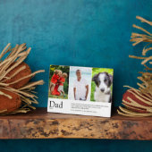 最高のパパ、パパ、父の定義3写真 フォトプラーク (側面)