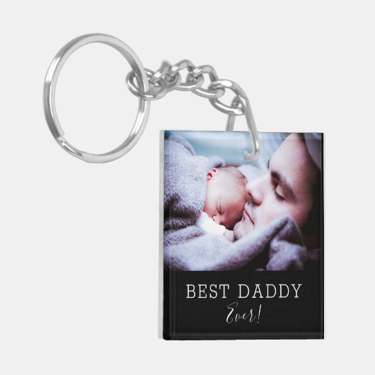 最高のパパ ファースト ファーザーズデー 娘 キーホルダー (正面左)