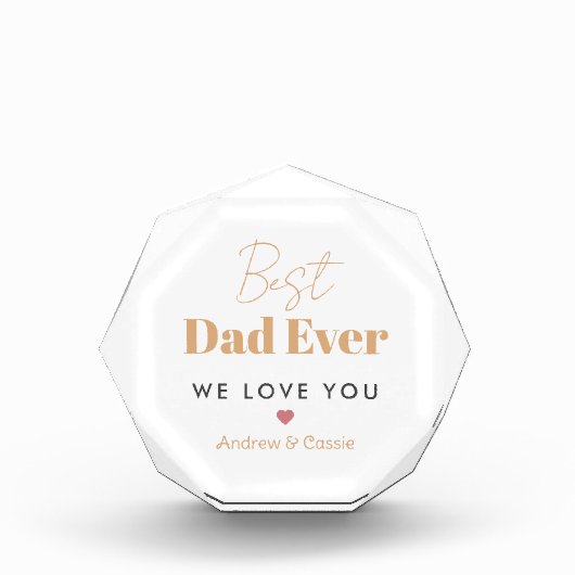 最高のパパ フォトブロック (正面)