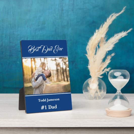 最高のパパ フォトプラーク (側面)