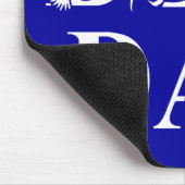 最高のパパ(フラグ付き)ホワイト文字 マウスパッド (コーナー)