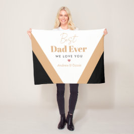 最高のパパ フリースブランケット