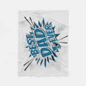 最高のパパ フリースブランケット (正面)