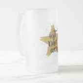 最高のパパ フロストグラスビールジョッキ (正面左)