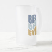 最高のパパ フロストグラスビールジョッキ (正面右)