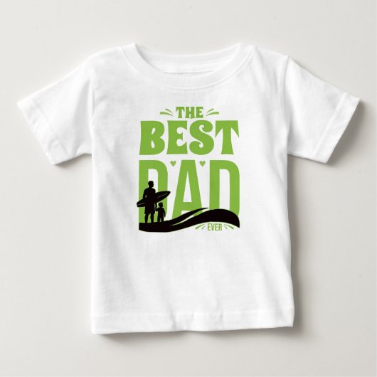 最高のパパ ベビーTシャツ (正面)