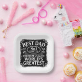 最高のパパ ペーパープレート (パーティー)