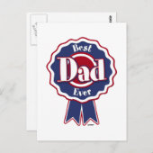 最高のパパ ポストカード (正面/裏面)