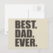 最高のパパ ポストカード (正面/裏面)