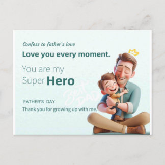 最高のパパ ポストカード