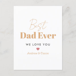 最高のパパ ポストカード