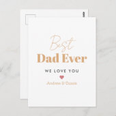 最高のパパ ポストカード (正面/裏面)