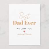 最高のパパ ポストカード (正面)
