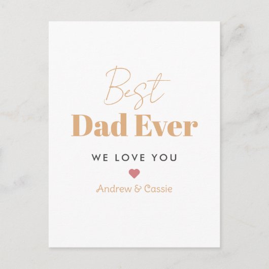 最高のパパ ポストカード (正面)