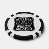 最高のパパ ポーカーチップ (シングル)