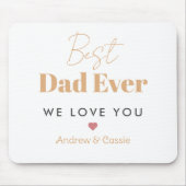 最高のパパ マウスパッド (正面)