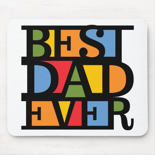 最高のパパ マウスパッド (正面)