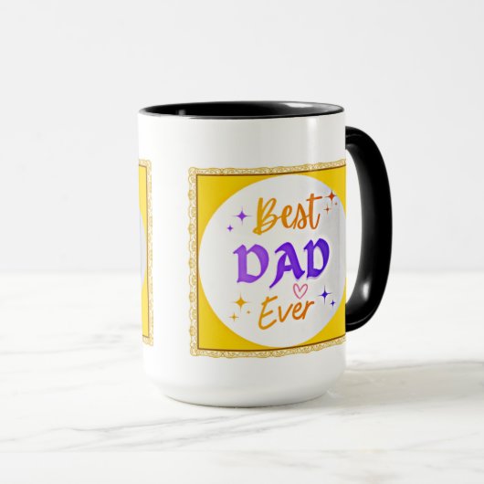 最高のパパ マグカップ (正面右)