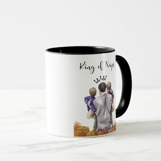 最高のパパ マグカップ (正面右)